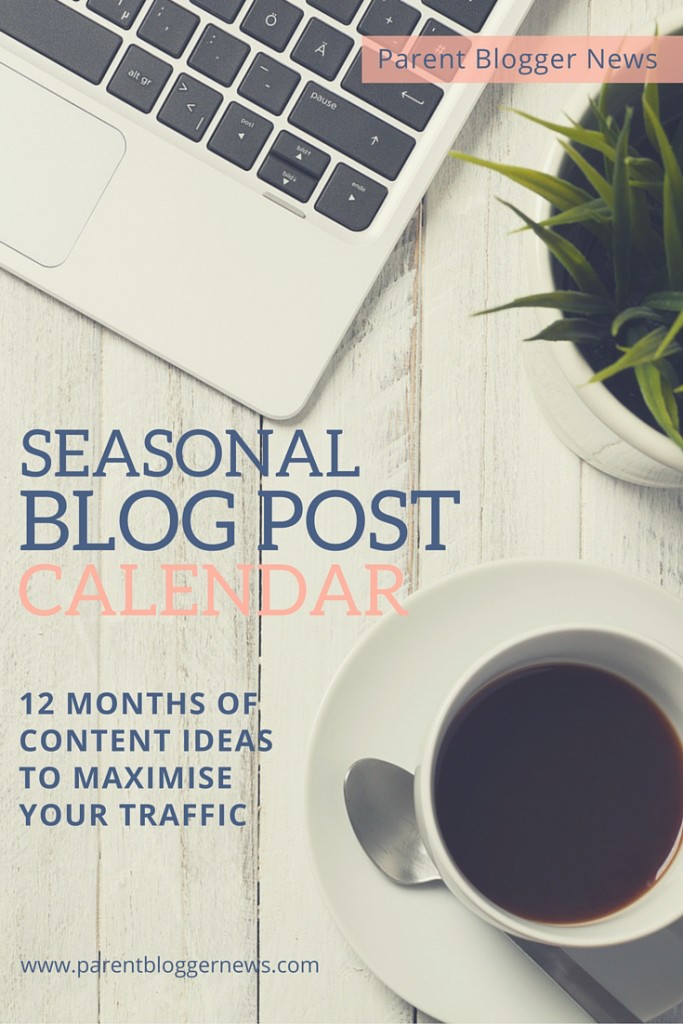 A free downloadable calendar of seasonal blog and vlog ideas - 12 Months of content ideas to maximise your traffic.