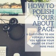 How to polish your blog’s ‘About Page’